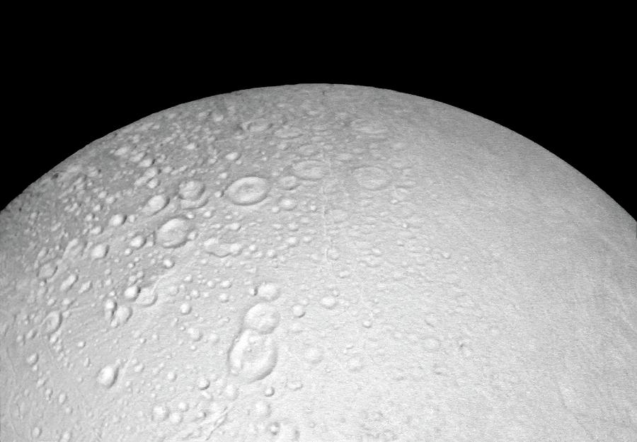 Saturns Moon Enceladus Photograph by Nasa/jpl-caltech/space Science Institute/science Photo Library