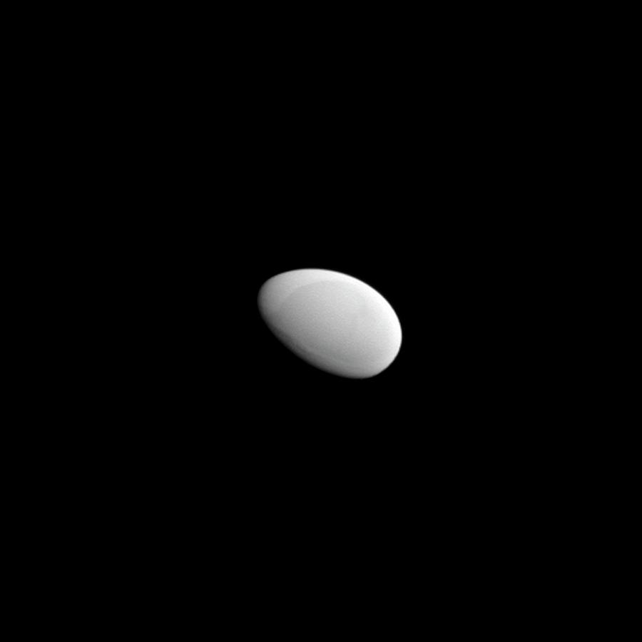 Saturns Moon Methone Photograph by Nasa/jpl-caltech/space Science Institute/science Photo Library