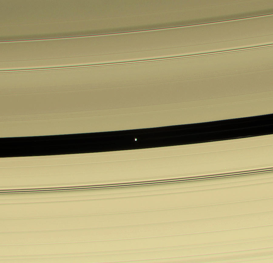 Saturns Moon Pan Photograph by Nasa/jpl/ssi/science Photo Library