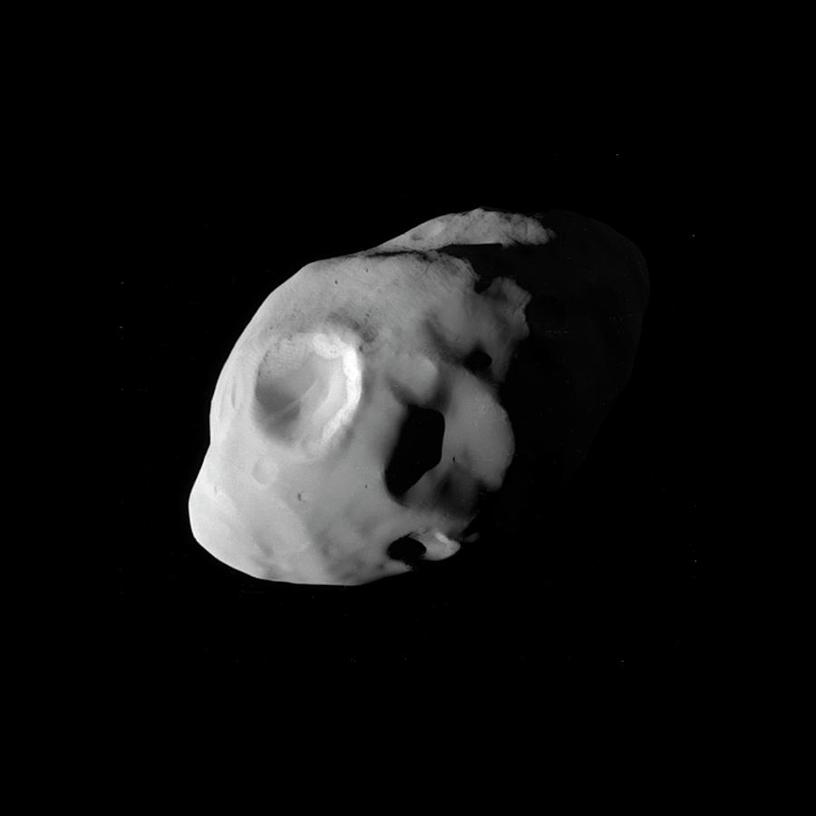 Saturns Moon Pandora Photograph by Nasa/jpl-caltech/space Science Institute/science Photo Library