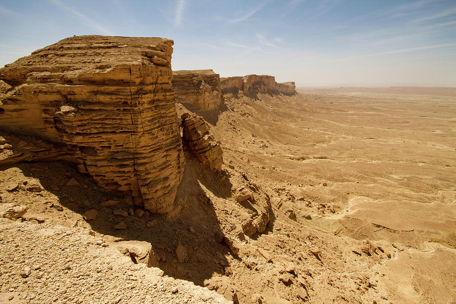 Saudi Arabian Desert Cliff Photograph by Universal Stopping Point Photography