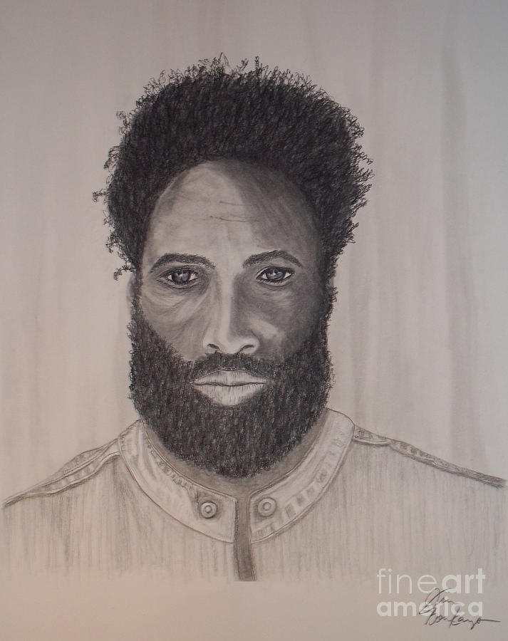 Saul Williams Portrait Drawing by Jim Bomkamp | Fine Art America