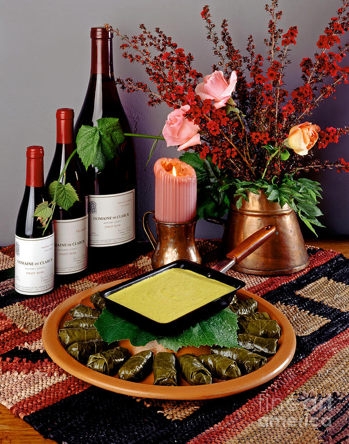 Sausage in Grape Leaves Photograph by Craig Lovell