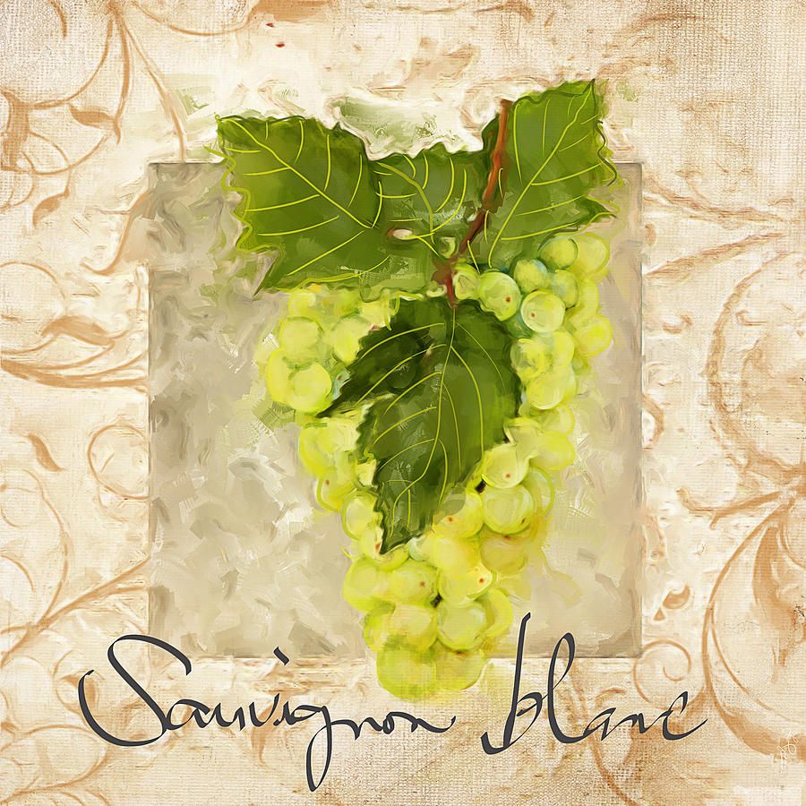Wine Painting - Sauvignon Blanc II by Lourry Legarde