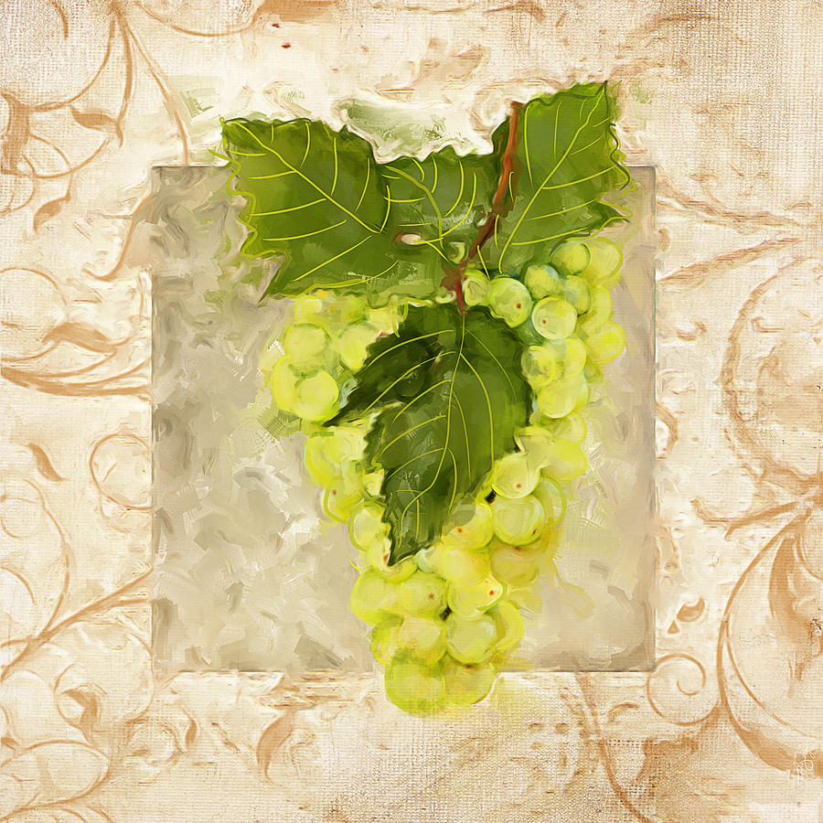 Sauvignon Blanc Painting by Lourry Legarde
