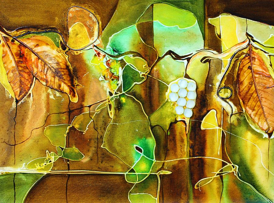 Abstract Painting - Sauvignon Blanc by Pat Purdy