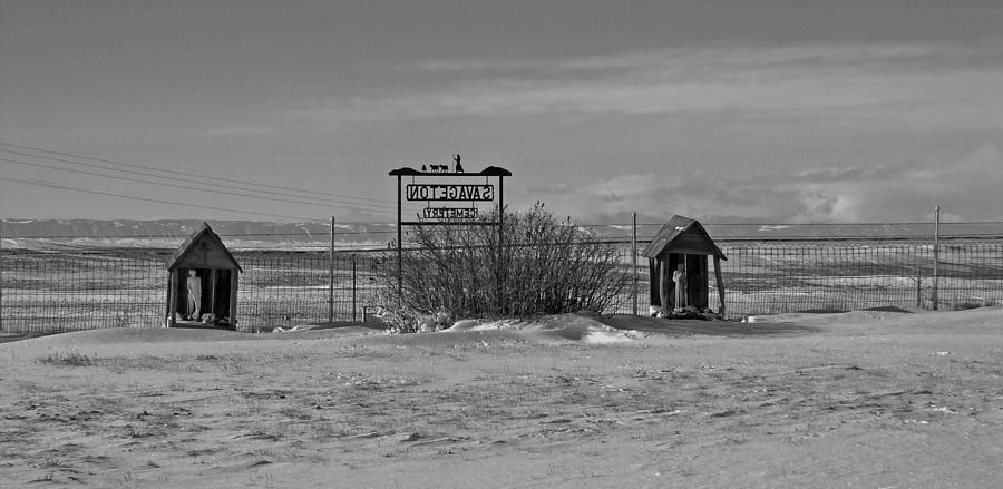 Savageton Cemetery  Wyoming Photograph by Cathy Anderson