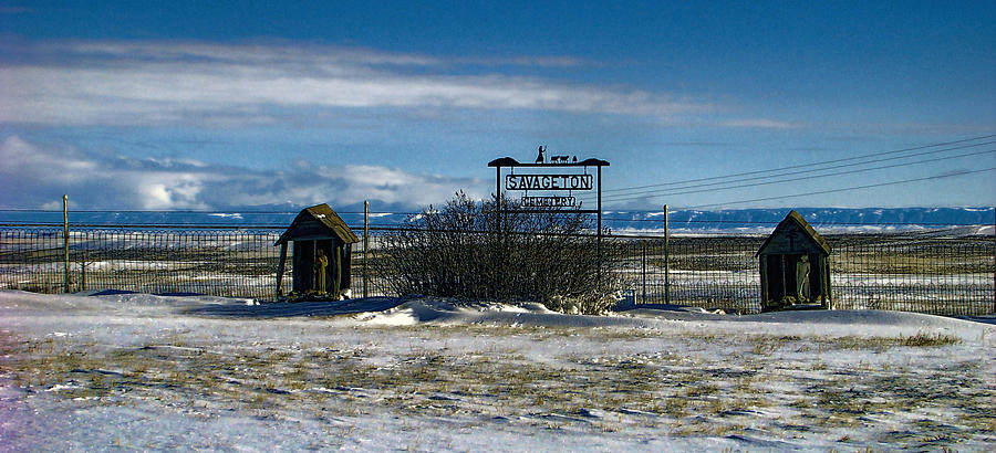 Savageton Cemetery in Wyoming  Photograph by Cathy Anderson
