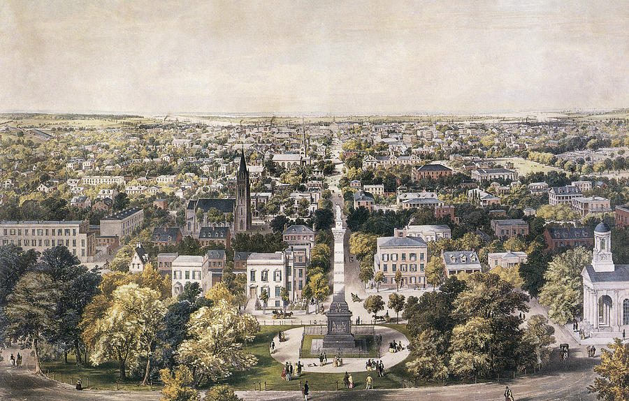 Savannah, 1855 Painting by Granger