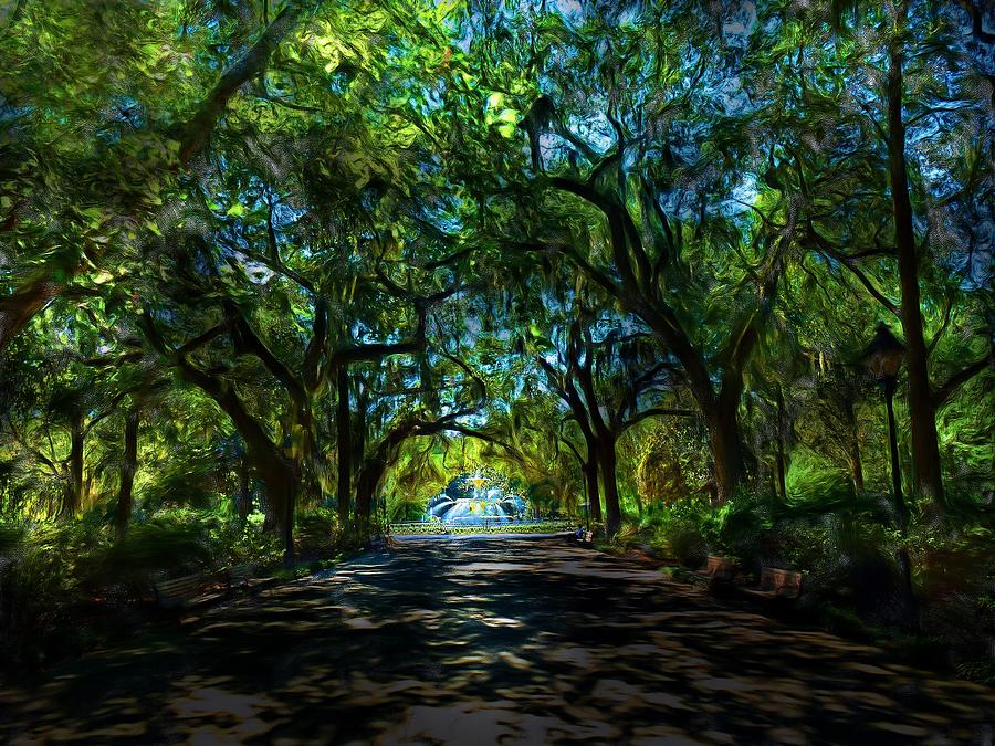 Tree Digital Art - Savannah Beauty by Cary Shapiro
