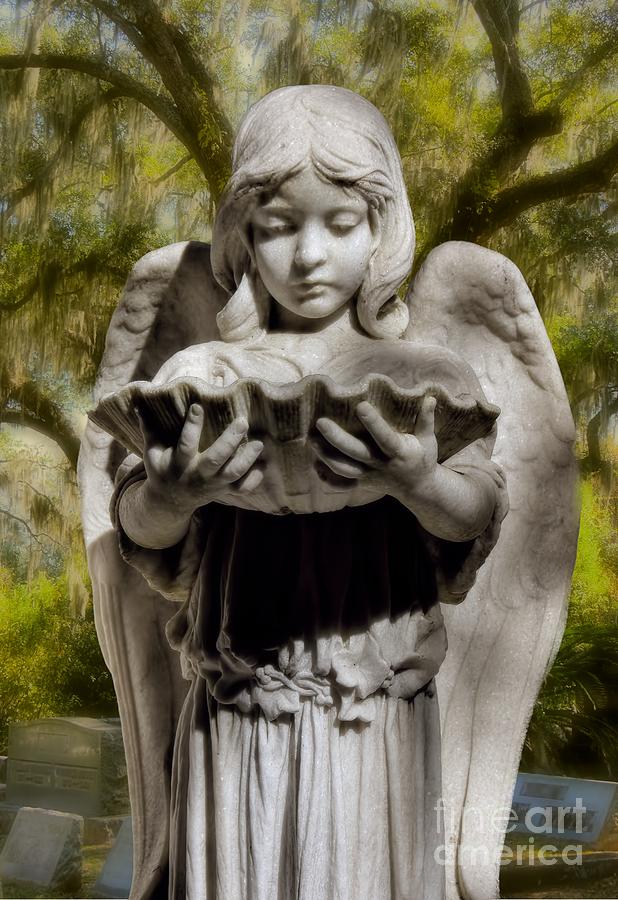 Savannah Bonaventure Cemetery Angel Photograph by Henry Kowalski