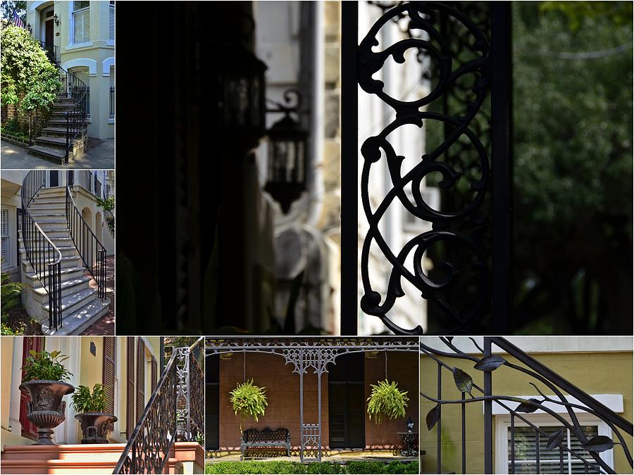 Savannah Decorative Wrought Iron Collage 2 Photograph by Allen Beatty