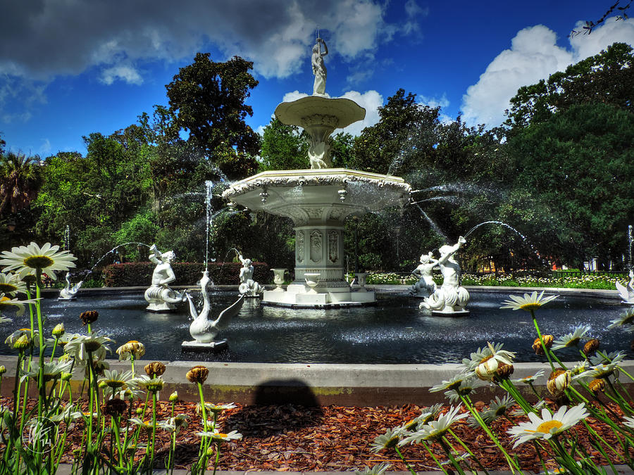 Savannah - Forsyth Park Fountain 001 Photograph by Lance Vaughn