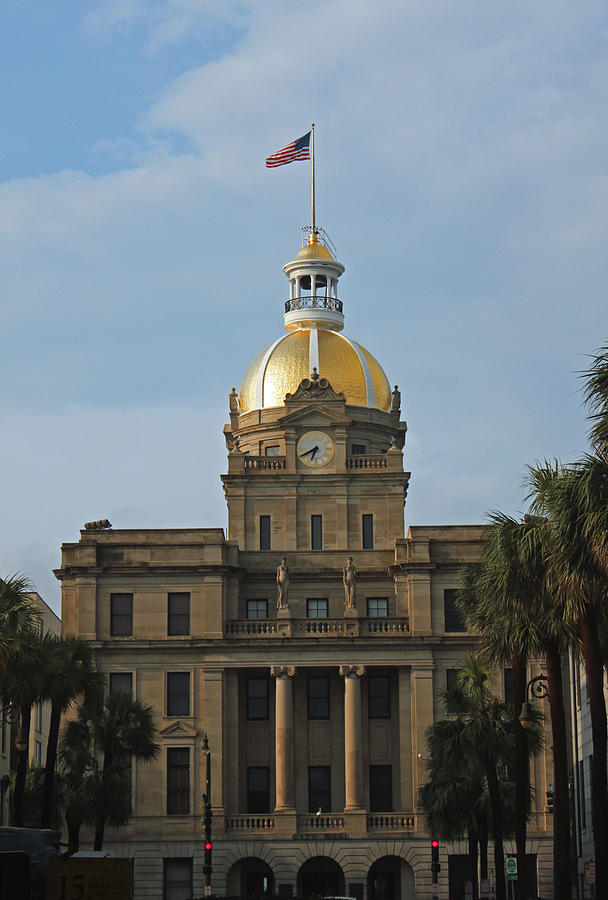 Savannah Georgia City Hall Photograph by Suzanne Gaff