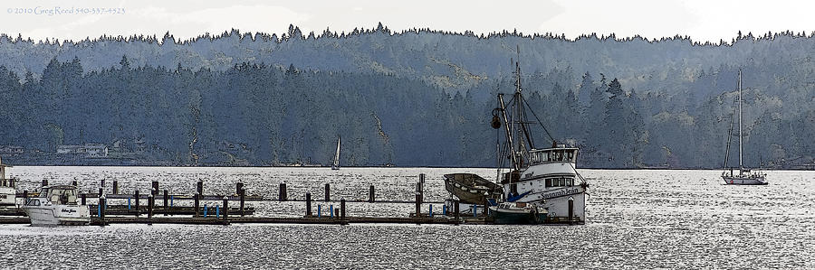 Boat Photograph - Savannah Jean on Liberty Bay by Greg Reed