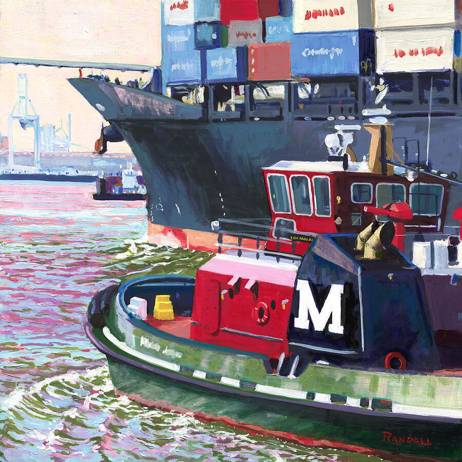 Savannah Tug Painting by David Randall