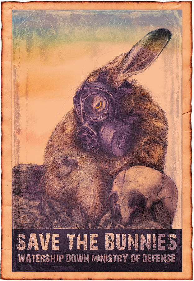 Armageddon Digital Art - Save The Bunnies by Penny Collins