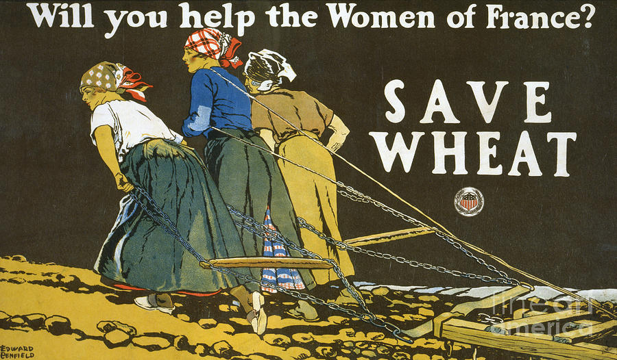 Save Wheat Painting by Edward Penfield