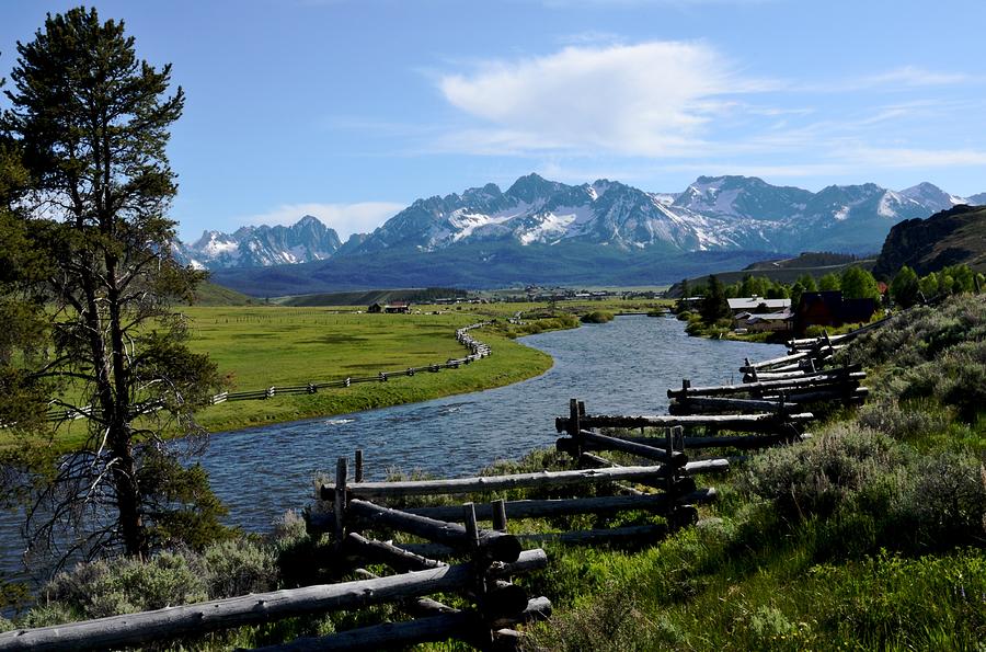 Sawtooths over the Salmon River Photograph by Link Jackson | Pixels