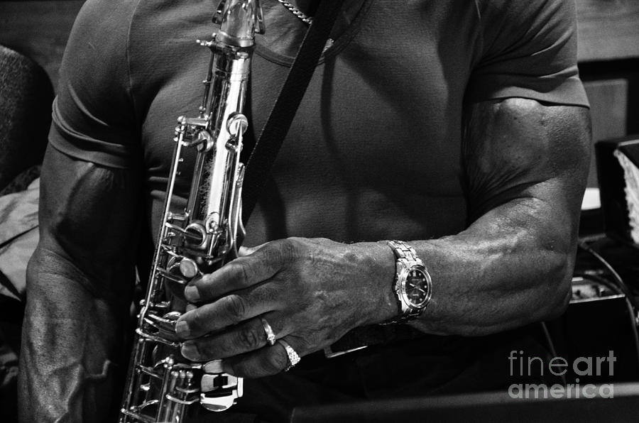 Music Photograph - Sax In The City 4 by Bob Christopher