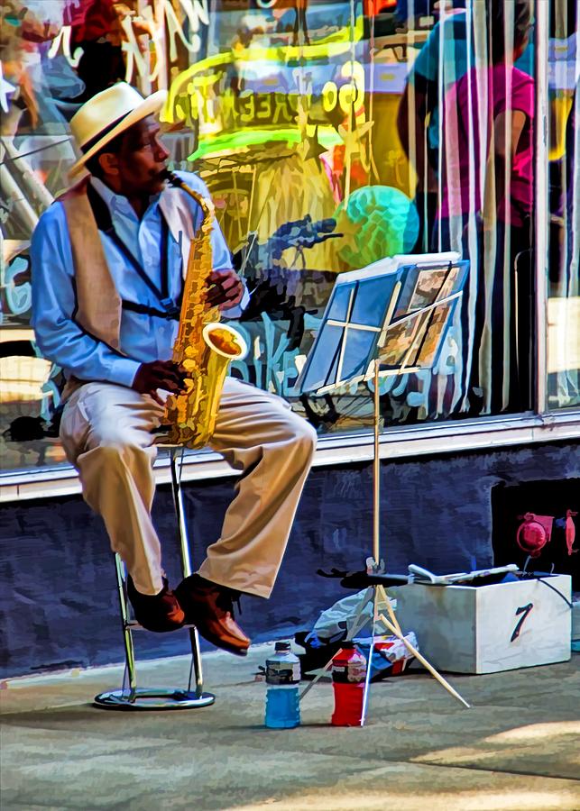 Sax Man Photograph by Ann Allison-Cote' - Fine Art America