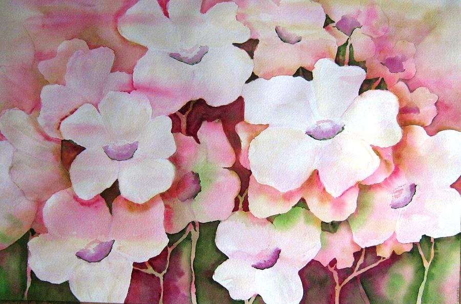 Flowers Still Life Painting - Saxifrage by Jan Hough Taylor