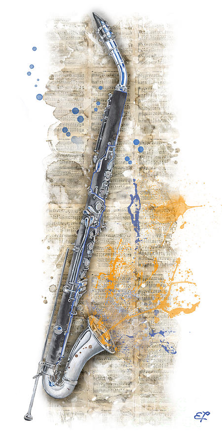Alto Clarinet - Elena Yakubovich Painting