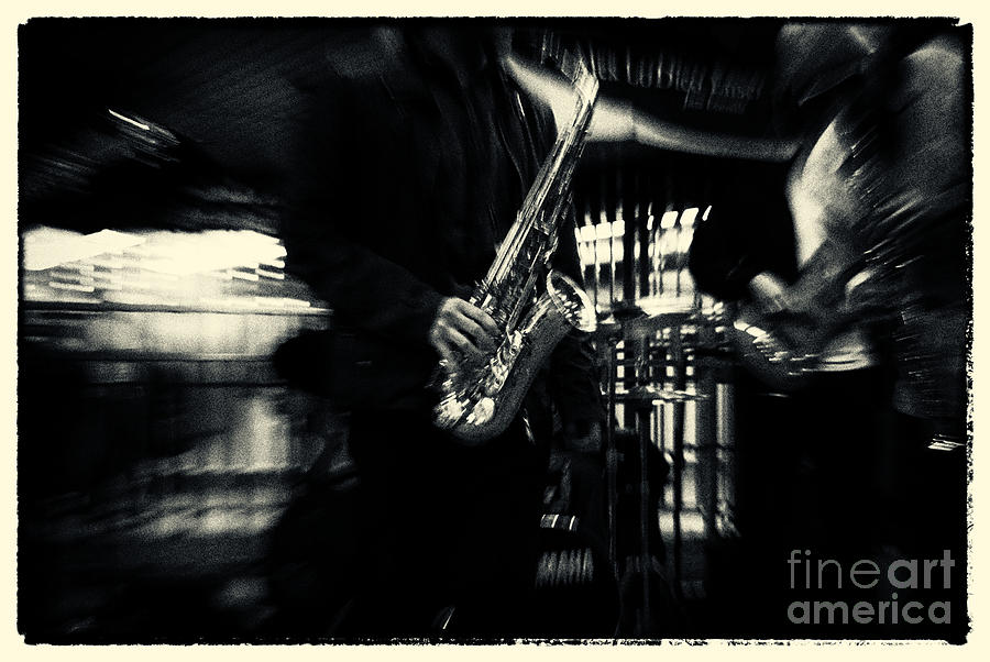Saxophone at Columbus Circle New York City Photograph by Sabine Jacobs
