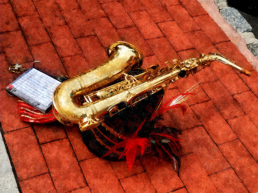 Saxophone Photograph - Saxophone Before the Parade by Susan Savad