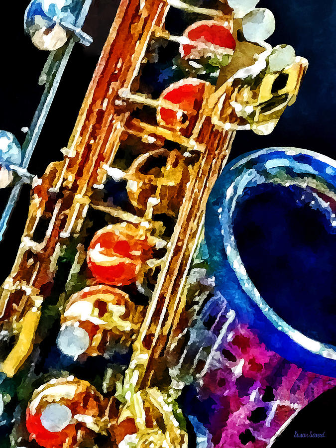 Saxophone Closeup Photograph by Susan Savad
