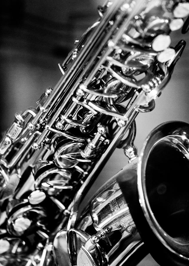 Music Photograph - Saxophone by Hakon Soreide