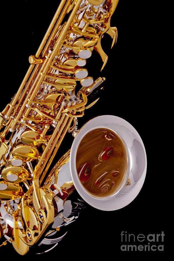 Saxophone Music Instrument in Color 3266.02 Photograph by M K Miller