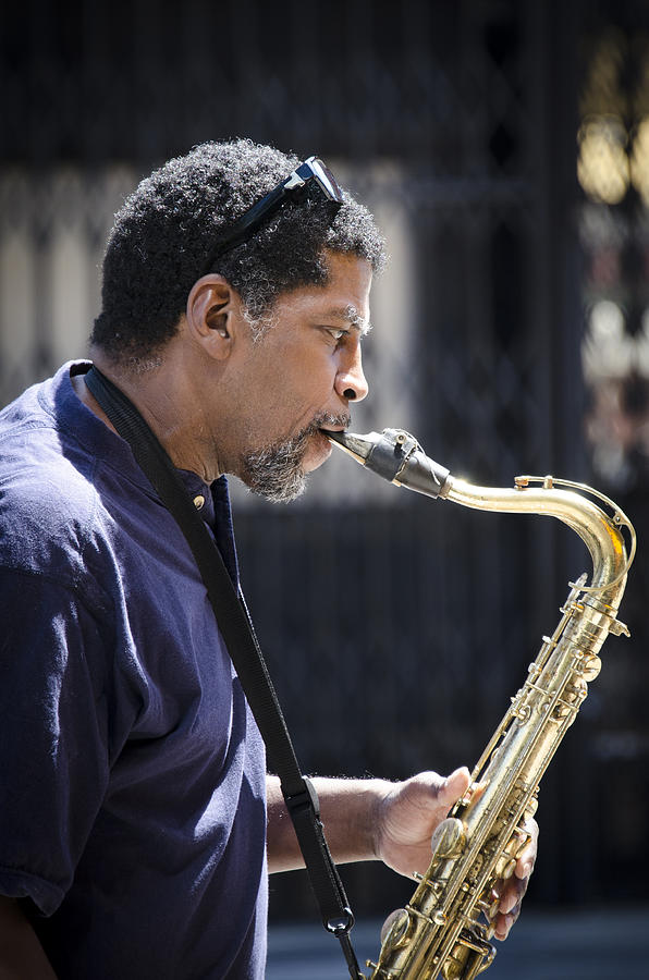 Saxophone Player Photograph by Carolyn Marshall