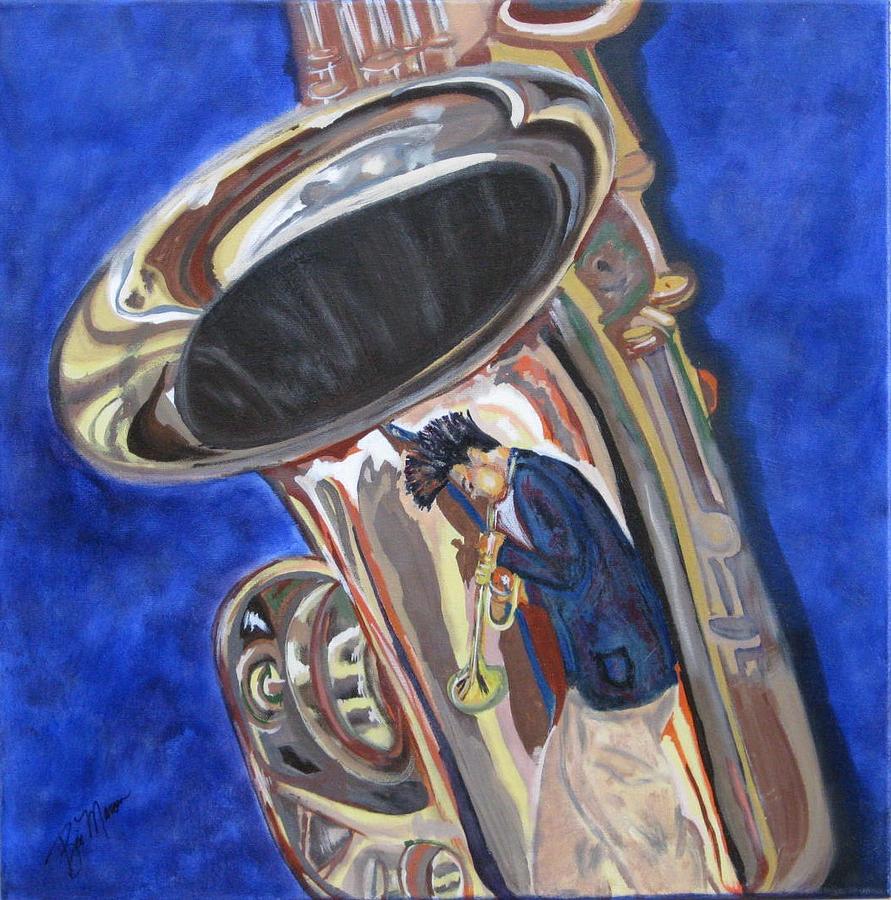 Saxy Reflection SOLD Painting by Bill Manson
