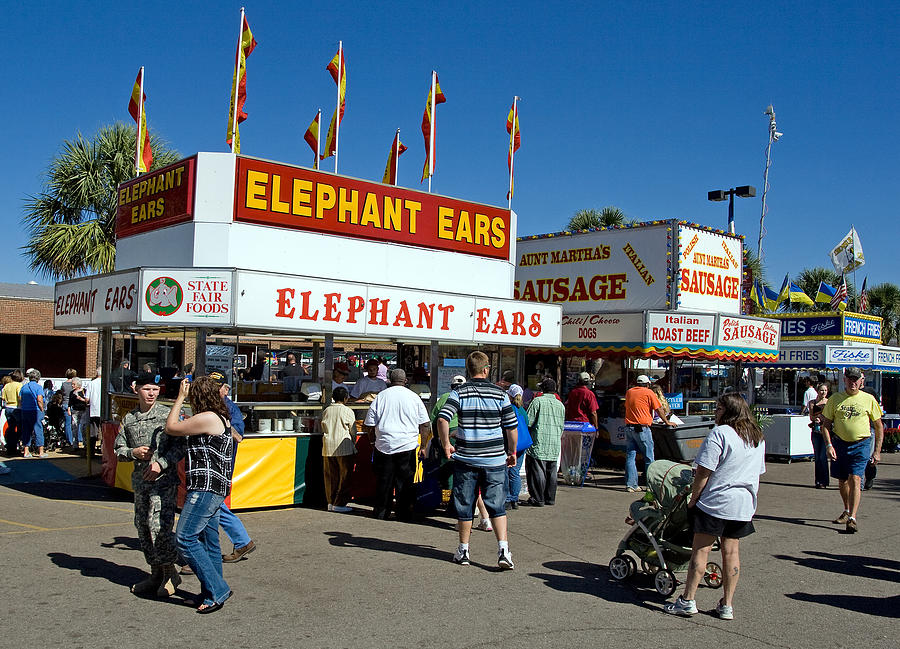 SC State Fair -- Elephant Ears Photograph by Joseph C Hinson