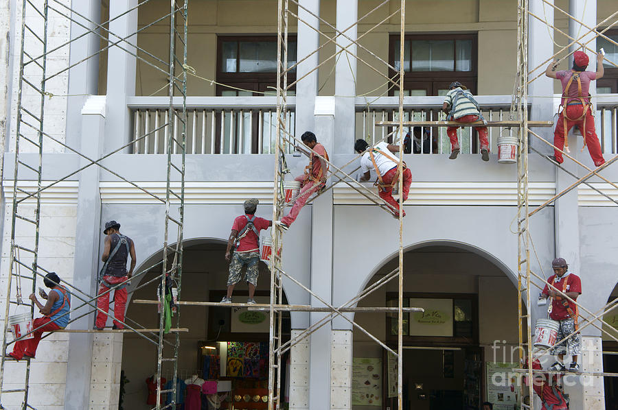 Scaffold Dance Mexico Photograph by John  Mitchell