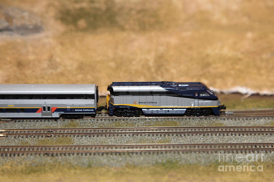 Transportation Photograph - Scale Model Trains 5D21798 by Wingsdomain Art and Photography