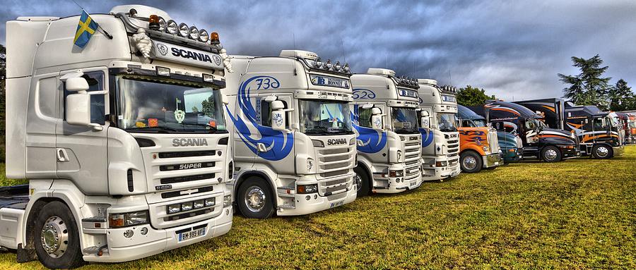 Truck Photograph - Scania on parade by Mick Flynn