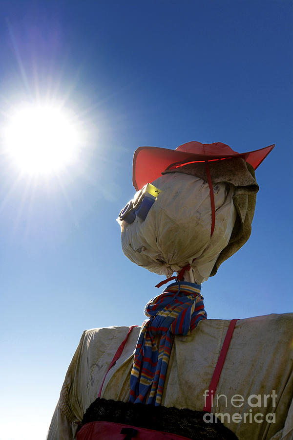 Hat Photograph - Scarecrow by Bernard Jaubert