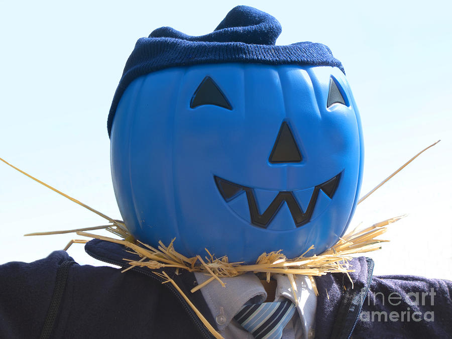 Halloween Photograph - Scarecrow Blues by Ann Horn