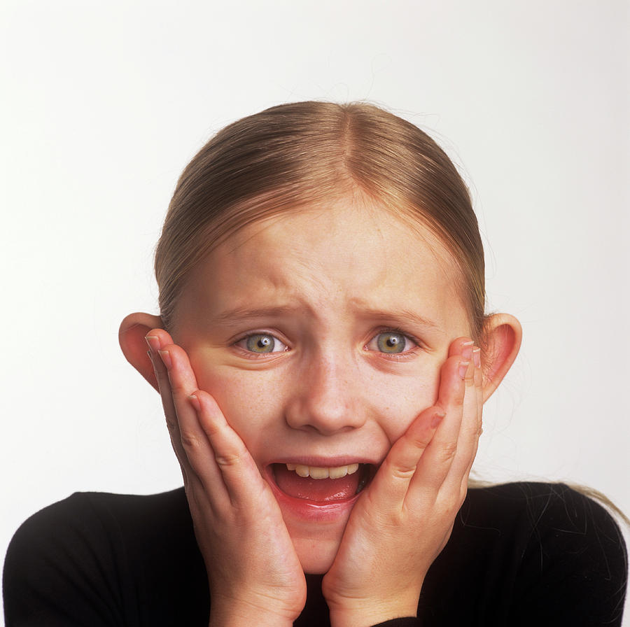 Scared Girl by Ron Sutherland/science Photo Library