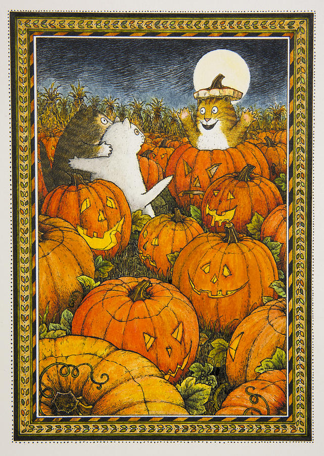 Scaredy Cats Painting by Lynn Bywaters
