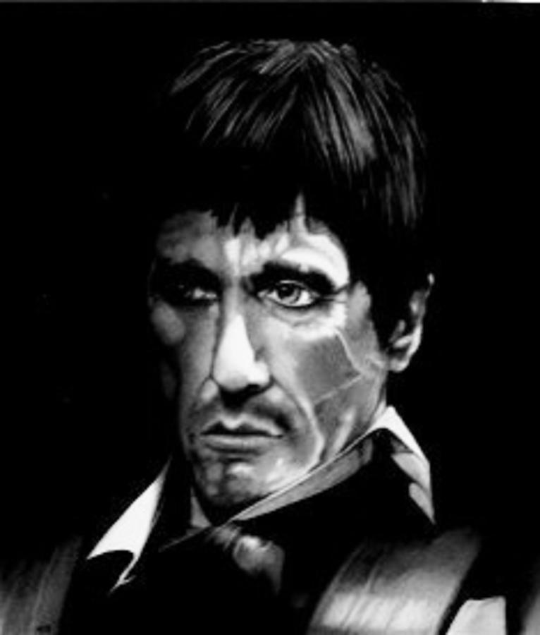Scarface Drawing by Mark Shynk