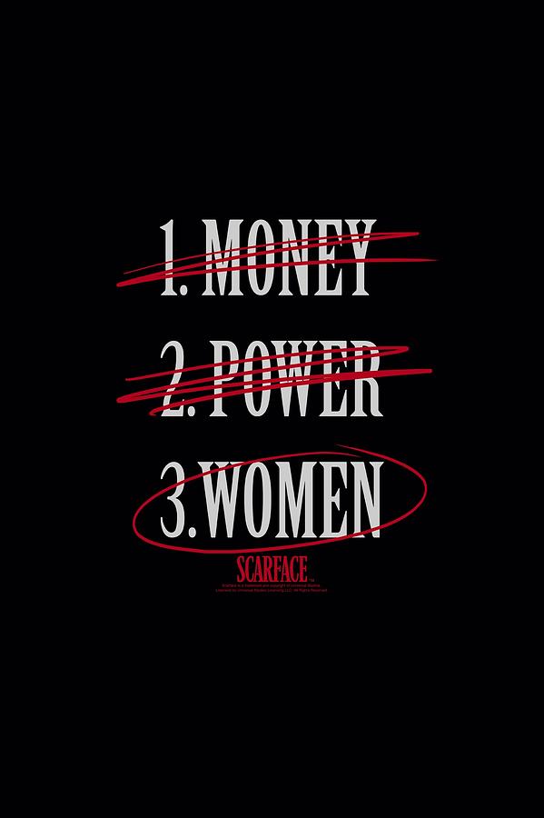 Miami Digital Art - Scarface - Money Power Women by Brand A