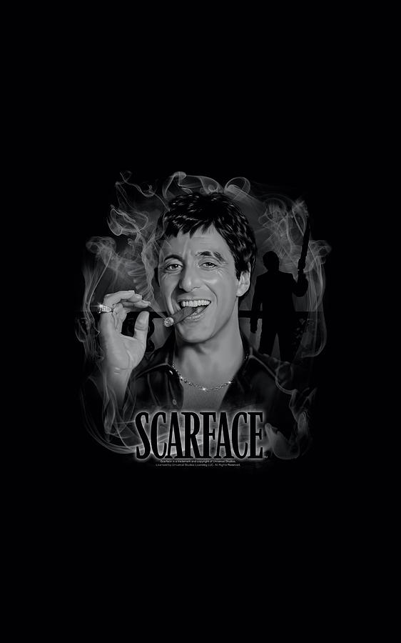 Miami Digital Art - Scarface - Smokey Scar by Brand A