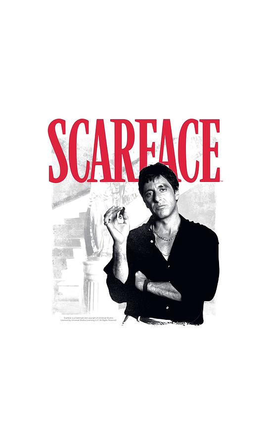Scarface Digital Art - Scarface - Stairway by Brand A Scarface Digital Art - Scarface - Stairway by Brand A