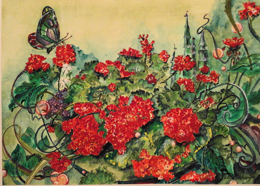 Flower Painting - Scarlet Magic by Patty Lipinski
