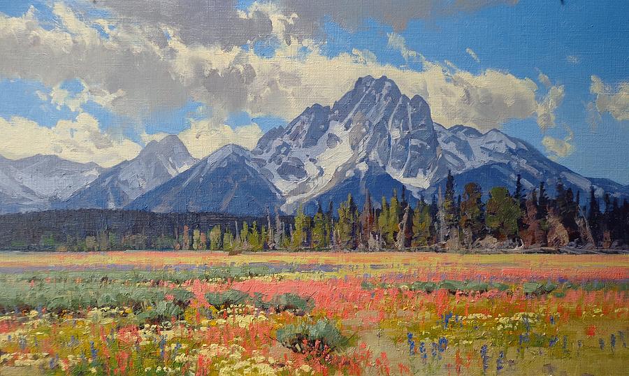 Scarlet Meadows Painting by Lanny Grant - Fine Art America