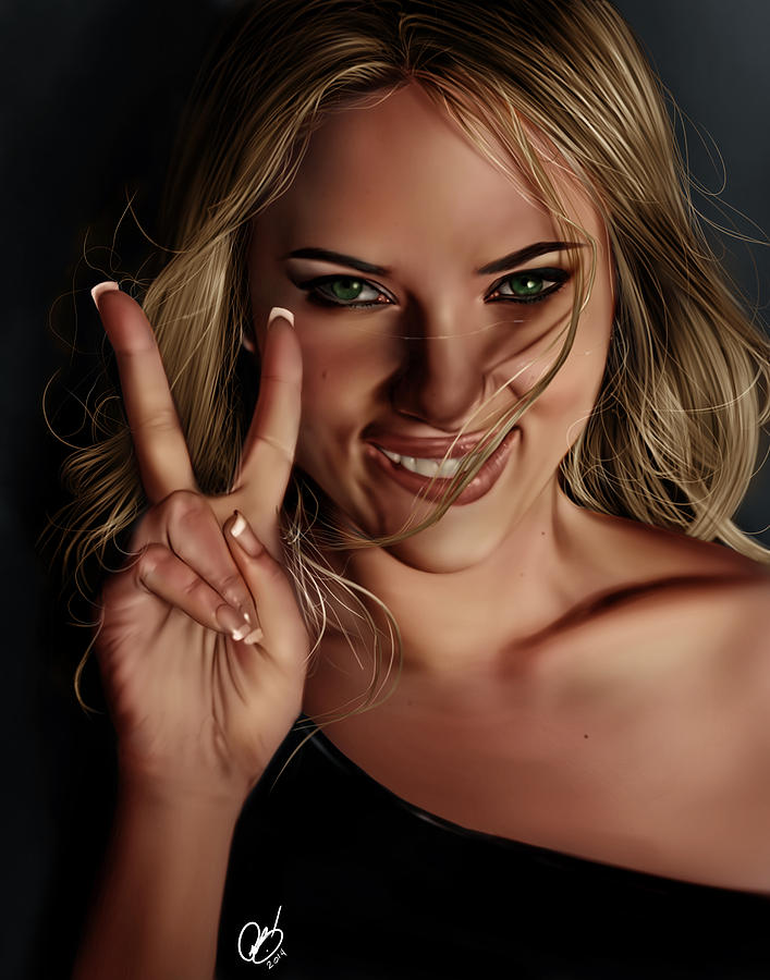 Scarlett Painting by Pete Tapang