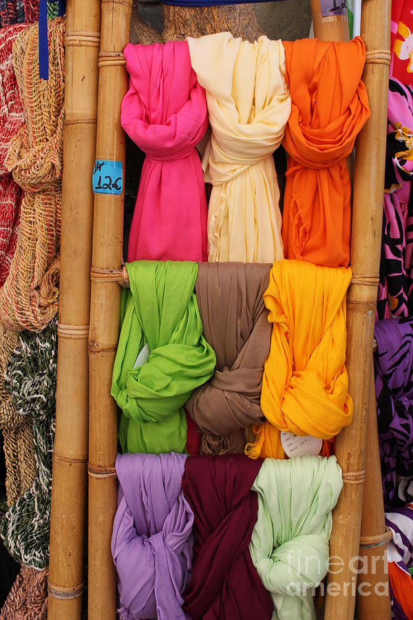 Scarf Photograph - Scarves for Sale by Maxine Kamin